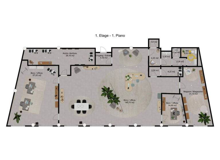 Ladenfläche zur Miete 5.700 € 334 m² Verkaufsfläche Bozen 39100