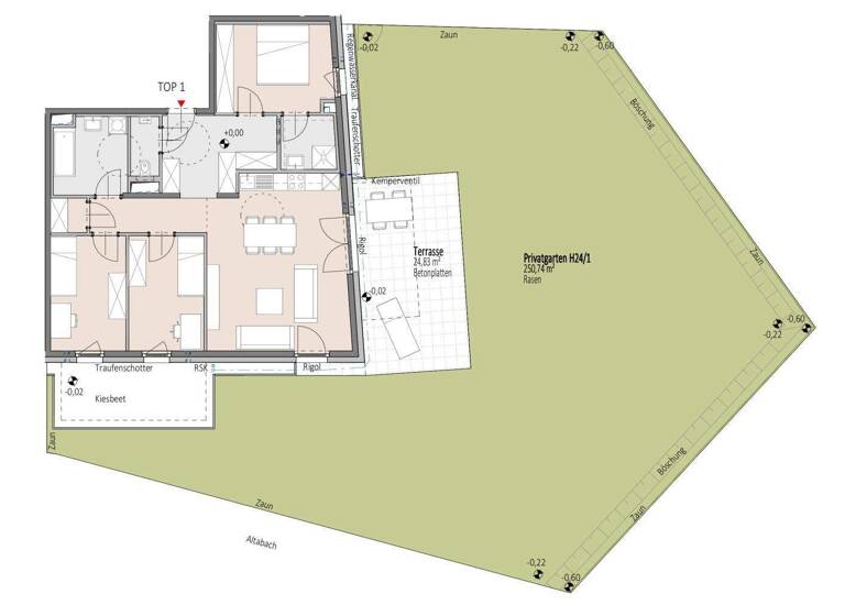 WG-Zimmer zum Kauf - Erstbezug 559.500 € 4 Zimmer 90 m² EG Wiener Neustadt 2700