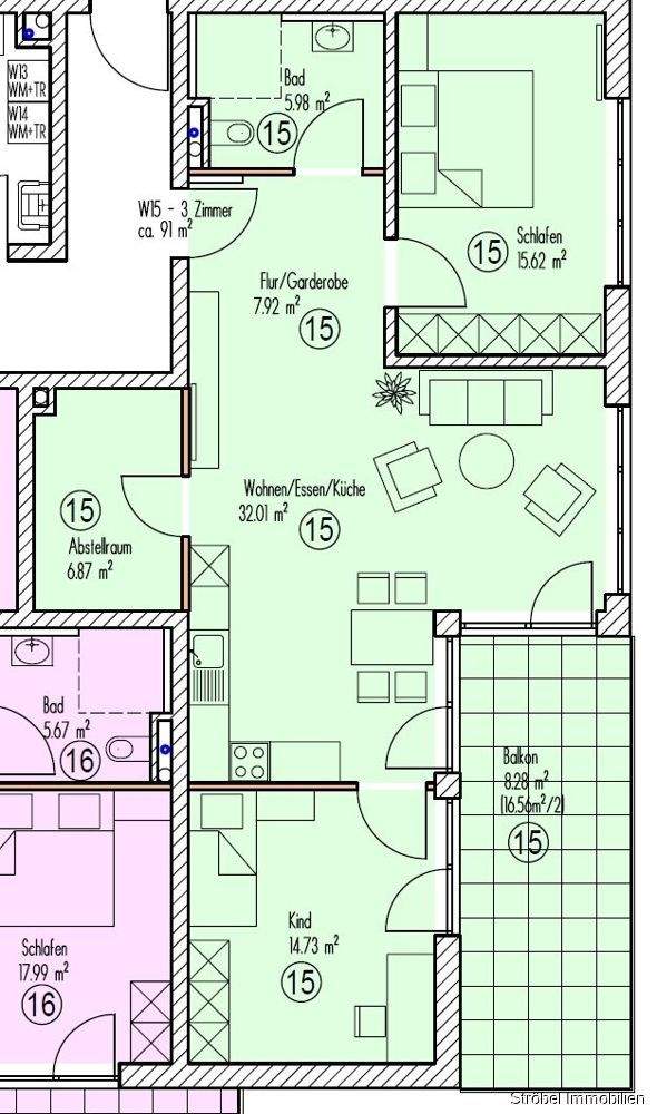 Immobilie in Dürrwangen - Modernes Wohnen in Dürrwangen - im Mehrfamilienhaus Osterglocke - Bild 4