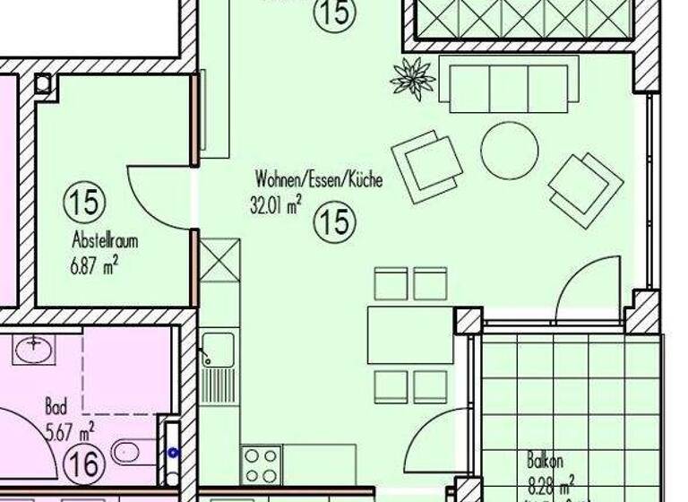 Wohnung zum Kauf - Erstbezug 363.800 € 3 Zimmer 91,4 m² 1. Geschoss Dürrwangen 91602
