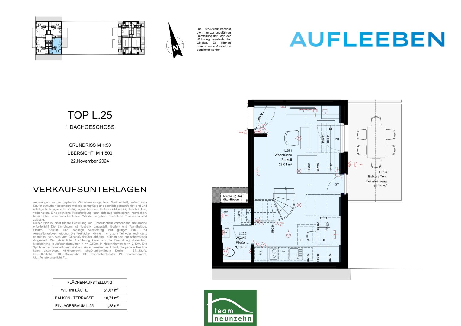 Wohnung zum Kauf provisionsfrei 424.900 € 2 Zimmer 51,1 m²<br/>Wohnfläche 6.<br/>Geschoss Leebgasse 67 Wien 1100