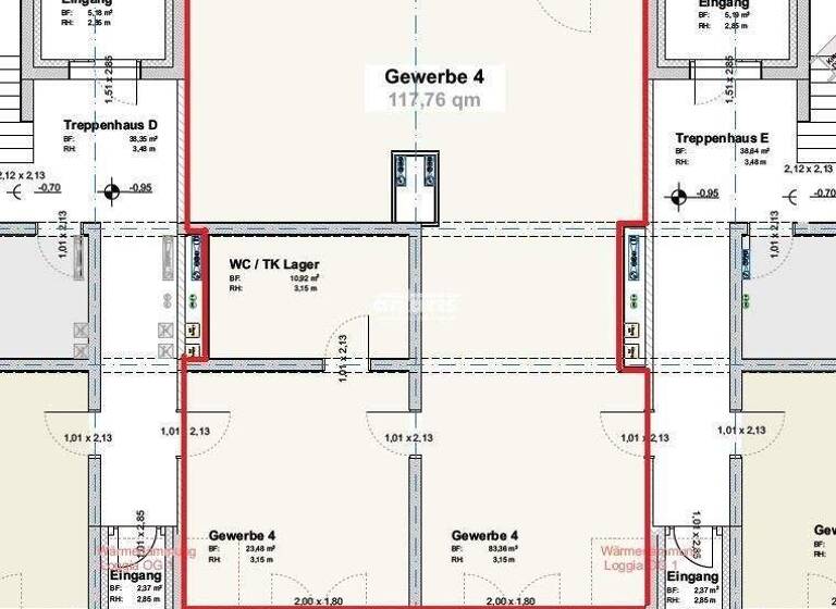Ladenfläche zur Miete - Erstbezug 117,8 m² Verkaufsfläche Löbervorstadt Erfurt 99096