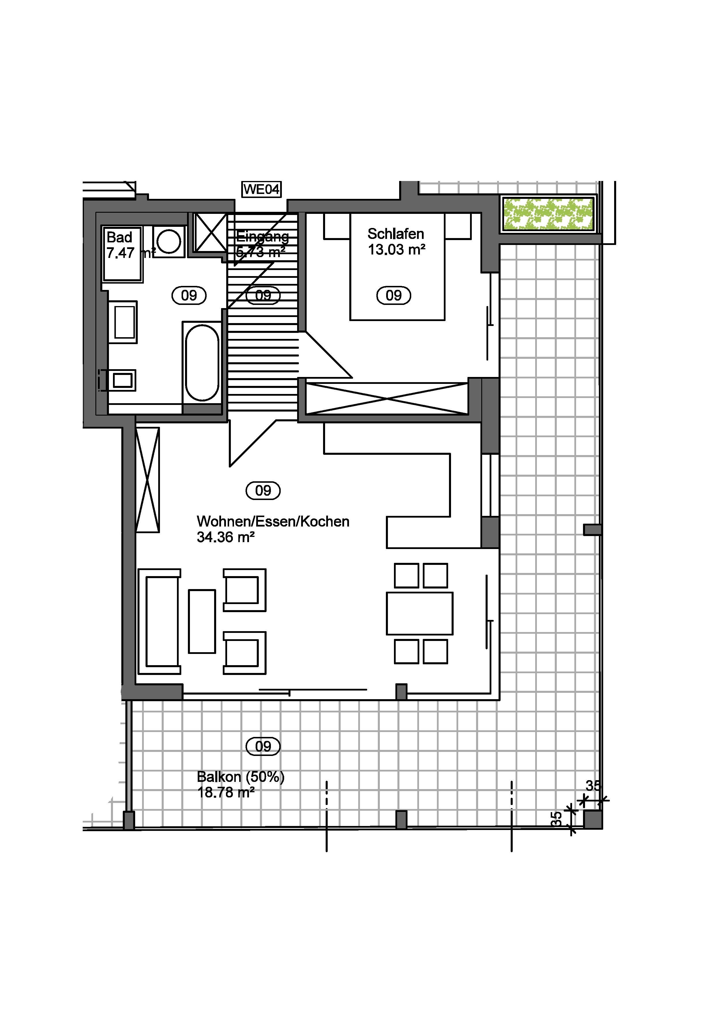 Wohnung zur Miete 1.320 € 2 Zimmer 79,4 m²<br/>Wohnfläche 1.<br/>Geschoss Penzberg Penzberg 82377