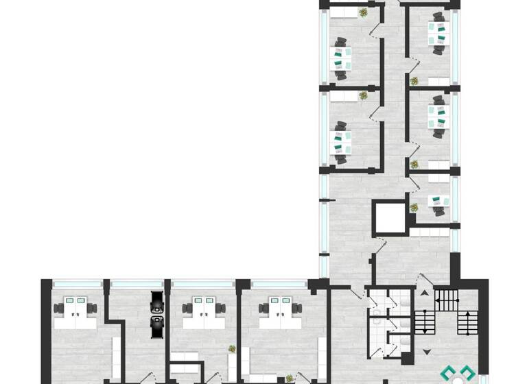 Bürofläche zur Miete 5.900 € 15 Zimmer 424 m² Bürofläche Schaßstraße 5 Exerzierplatz Kiel 24103