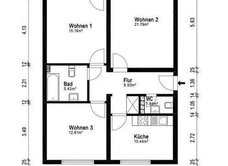 Studio zur Miete Wohnen auf Zeit 550 € 1 Zimmer 13 m² Insterburgerstraße 39 a Waldstadt Karlsruhe 76139