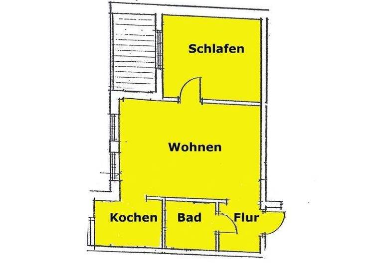 Wohnung zum Kauf 99.000 € 2 Zimmer 43 m² Bergen 18528