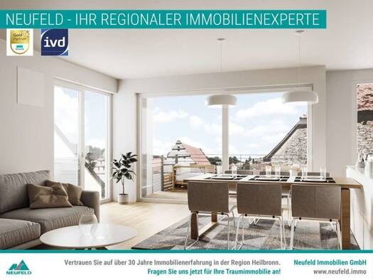 Wohnung zur Miete 1.266 € 3 Zimmer 93,8 m² frei ab sofort Lobenbacher Straße 4/1 Stein Neuenstadt am Kocher / Stein am Kocher 74196