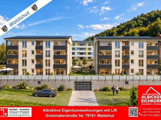 Wohnung zum Kauf provisionsfrei 424.500 € 4 Zimmer 91 m² 2. Geschoss Waldshut Waldshut-Tiengen 79761