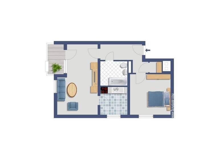 Wohnung zum Kauf provisionsfrei 124.400 € 2,5 Zimmer 59,1 m² EG Nienhuser Busch 33 Katernberg Essen 45327