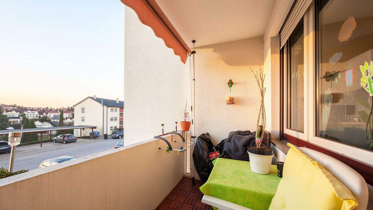 Immobilie in Eningen unter Achalm - Gepflegte 3-Zimmer-Wohnung mit Westbalkon in ruhiger Lage von Ehningen - Bild 3