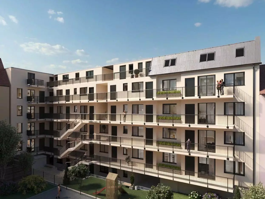 Wohnung zum Kauf - Neubau provisionsfrei 429.352 € 3 Zimmer 63,1 m² 2. Geschoss Äußere Großweidenmühlstr. 16 St Johannis Nürnberg 90419