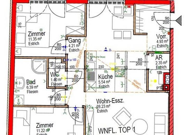 Wohnung zur Miete 885 € 75,6 m² Böhmgasse 12-16/1/1 Waidhofen/Th. 3830