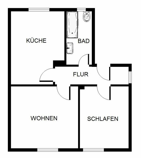 Wohnung zur Miete 509 € 2 Zimmer 59,9 m²<br/>Wohnfläche 25.12.2024<br/>Verfügbarkeit Am Hasebrink 24 Welheim Bottrop 46238