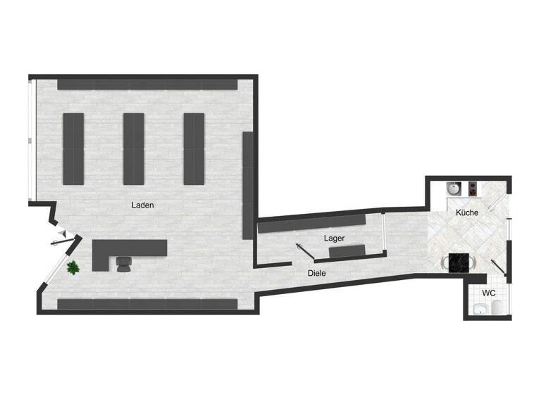Bürofläche zur Miete provisionsfrei 710 € 3 Zimmer 90 m² Bürofläche Niederbreisig Bad Breisig 53498
