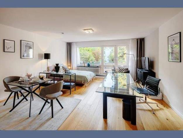 Wohnung zur Miete Wohnen auf Zeit 1.480 € 1 Zimmer 46 m² frei ab 02.01.2026 Thalk.Obersendl.-Forsten-Fürstenr.-Solln München 81479