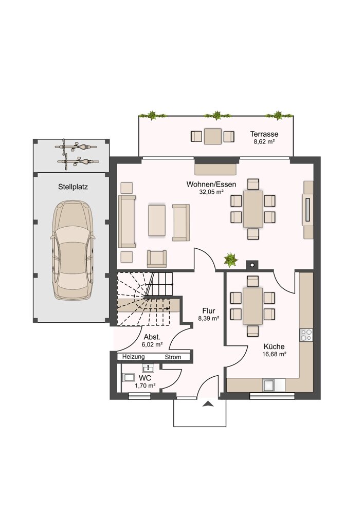 Doppelhaushälfte zur Miete 1.200 € 6 Zimmer 144 m²<br/>Wohnfläche 280 m²<br/>Grundstück Twistringen Twistringen 27239