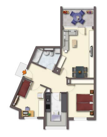 Wohnung zum Kauf 449.000 € 3 Zimmer 74,2 m²<br/>Wohnfläche 1.<br/>Geschoss Altperlach München 81739