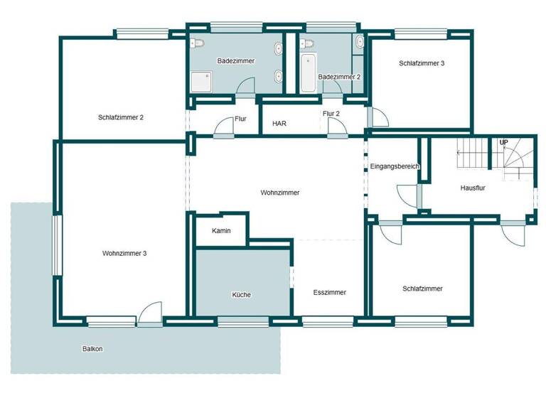 Wohnung zum Kauf provisionsfrei 255.000 € 4,5 Zimmer 171,2 m² 1. Geschoss Halle Halle (Westfalen) 33790