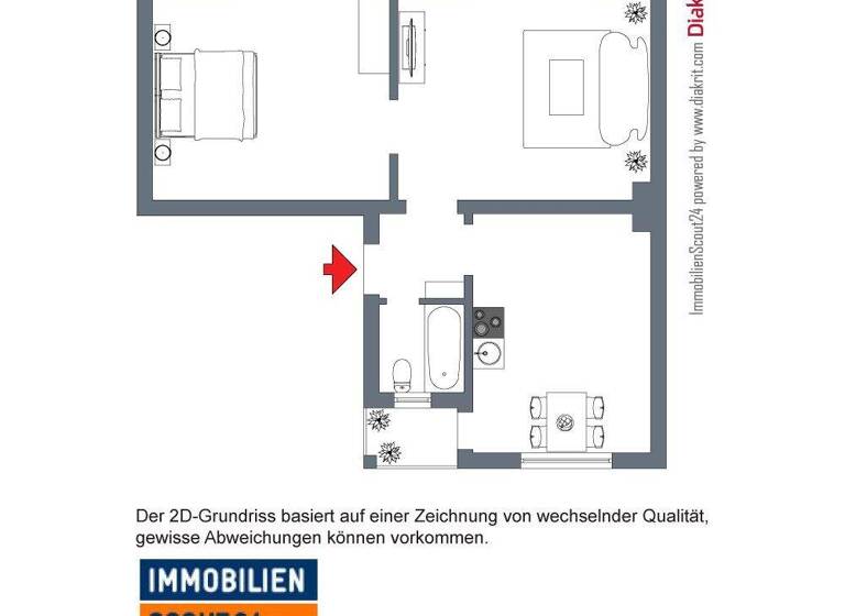 Wohnung zur Miete 499 € 2 Zimmer 59 m² EG Uthmannstraße 11 Neudorf-Süd Duisburg 47057