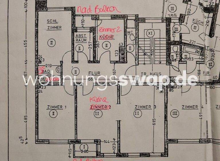 Studio zur Miete Tauschwohnung 1.800 € 5 Zimmer 110 m² 2. Geschoss Ravensberg Kiel 24118