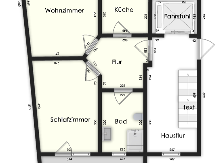 Wohnung zur Miete 550 € 2 Zimmer 68,6 m² frei ab sofort Suhl 98527