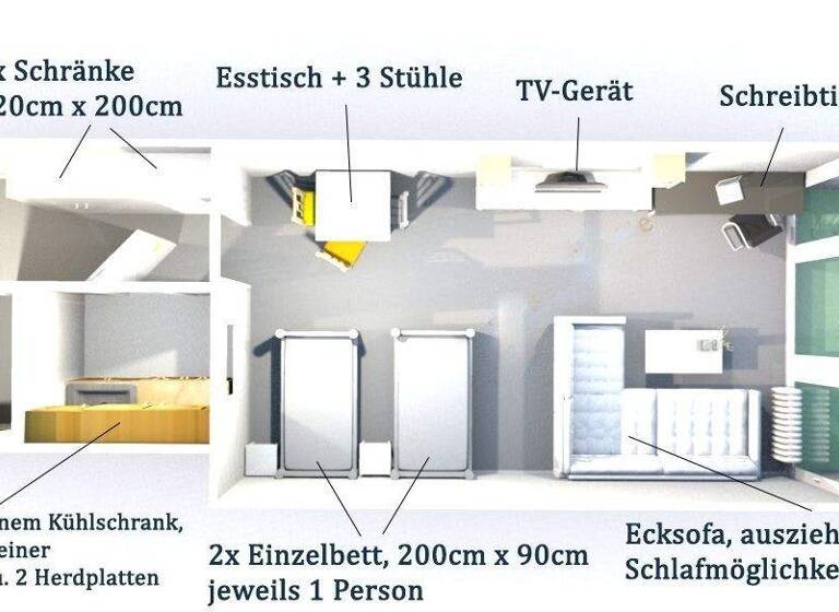 Studio zur Miete 670 € 1 Zimmer 40 m² 12. Geschoss frei ab sofort Gebhardtstr. 2 Innenstadt Fürth 90762