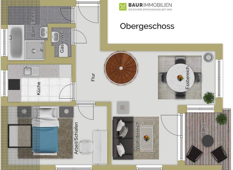 Maisonette zum Kauf 349.000 € 3 Zimmer 74,1 m² Ruit Ostfildern 73760