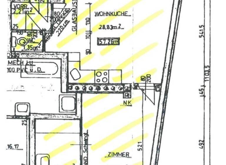 Wohnung zur Miete 856 € 2 Zimmer 57,3 m² Wien 1090