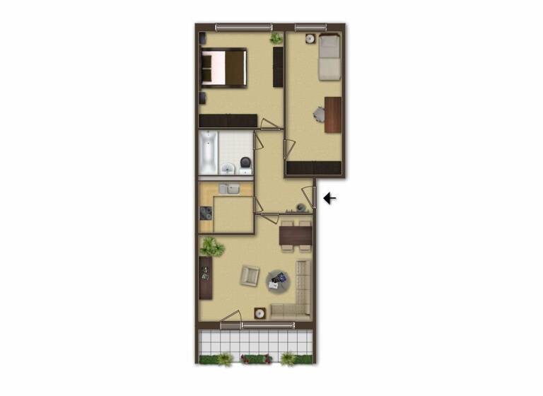 Wohnung zur Miete 375 € 3 Zimmer 62,4 m²<br/>Wohnfläche 3.<br/>Geschoss Röpersdorfer Straße 15 Prenzlau Prenzlau 17291