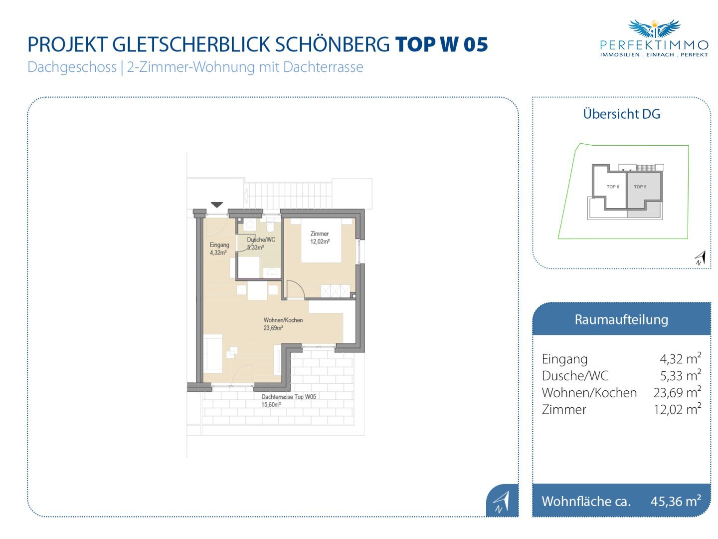 Wohnung zum Kauf 374.000 € 2 Zimmer 45,4 m²<br/>Wohnfläche Schönberg im Stubaital 6141