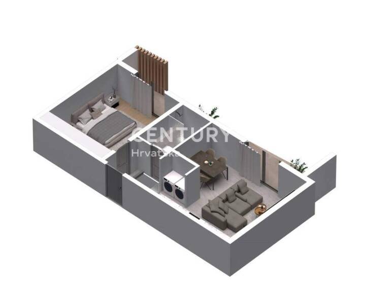 Studio zum Kauf 232.500 € 1 Zimmer 61 m² 1. Geschoss Vodice