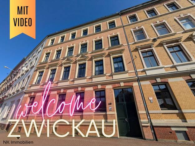 Wohnung zur Miete 290 € 2 Zimmer 47,8 m² 2. Geschoss Leipziger Str. 68 Innenstadt Zwickau 08056