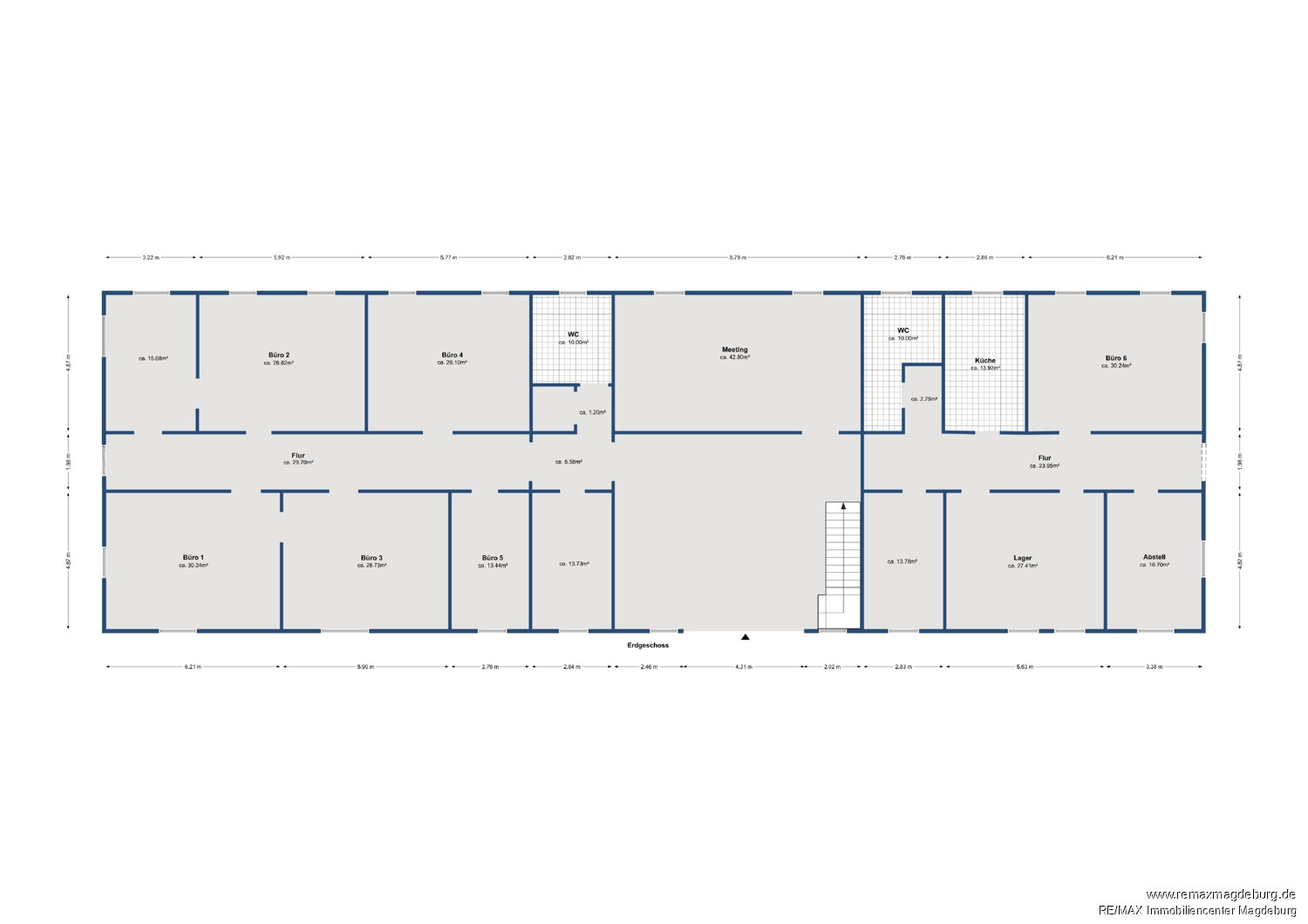 Bürofläche zur Miete 880 € 220 m²<br/>Bürofläche Ilberstedt Ilberstedt 06408