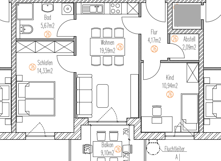 Wohnung zum Kauf - Neubau provisionsfrei 335.000 € 3 Zimmer 61,4 m²<br/>Wohnfläche 1.<br/>Geschoss Gewerbestraße 15 Mettenheim-Hart Mettenheim 84562