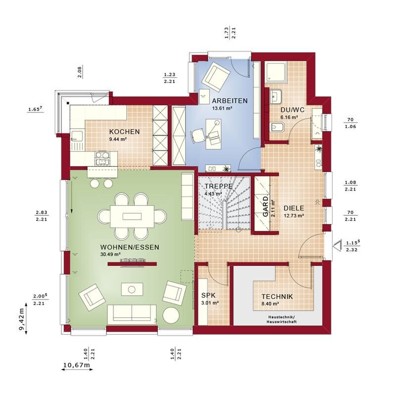 Einfamilienhaus zum Kauf provisionsfrei 745.673 € 6 Zimmer 163 m²<br/>Wohnfläche 1.790 m²<br/>Grundstück Wald-Michelbach Wald Michelbach 69483