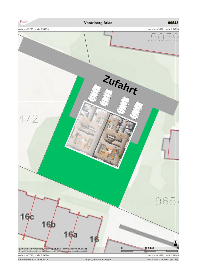 Doppelhaushälfte zum Kauf 777.594 € 4 Zimmer 141 m²<br/>Wohnfläche 345 m²<br/>Grundstück Dornbirn 6850