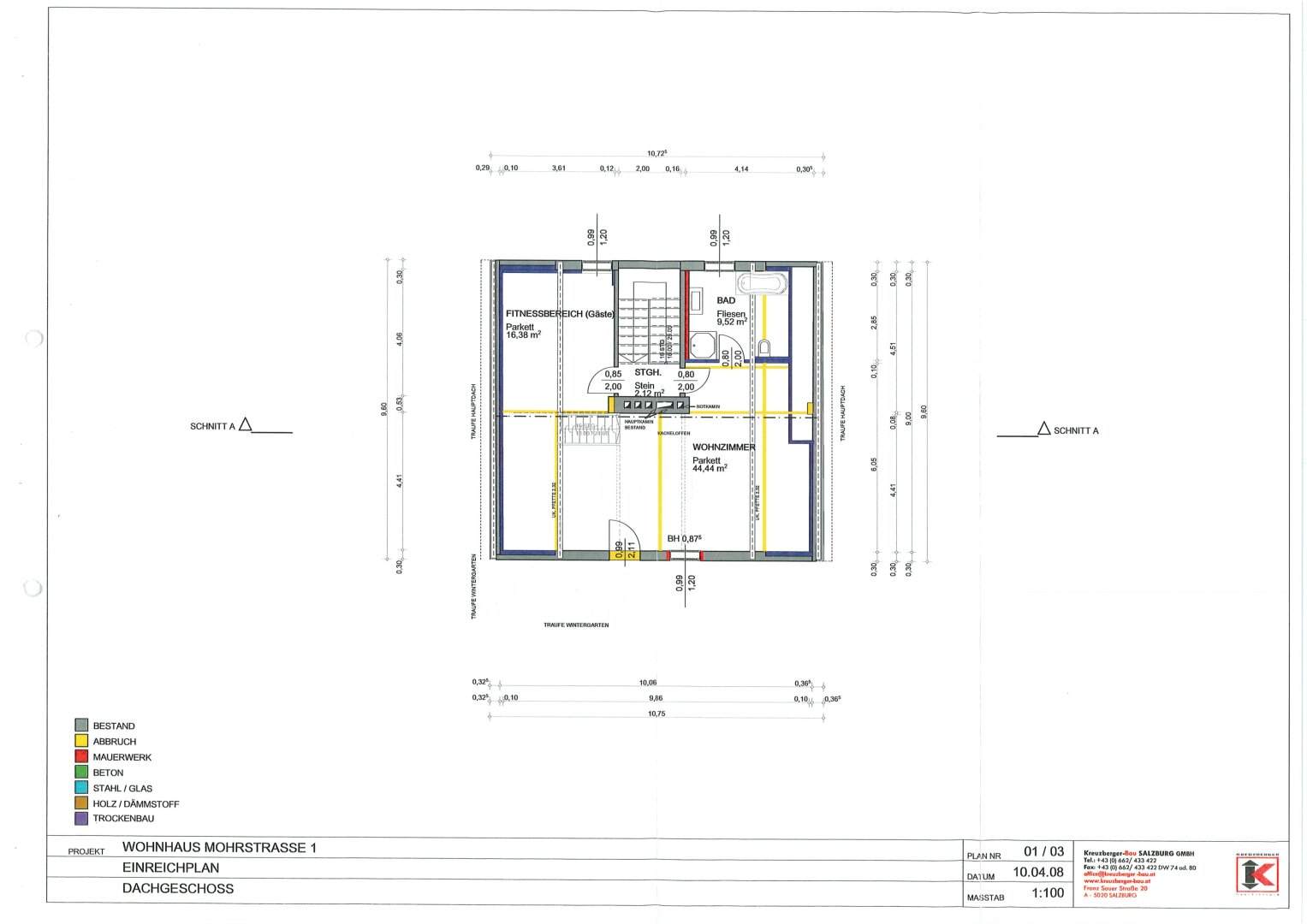 Wohnung zur Miete 1.450 € 3 Zimmer 94,4 m²<br/>Wohnfläche 2.<br/>Geschoss Salzburg Salzburg 5020