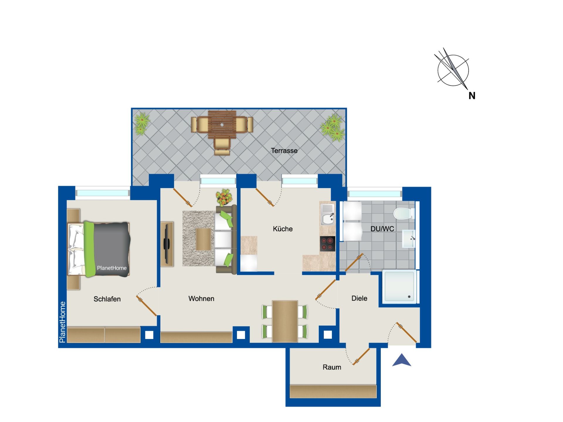 Wohnung zum Kauf 229.000 € 2 Zimmer 82 m²<br/>Wohnfläche Nordwest Hanau 63452