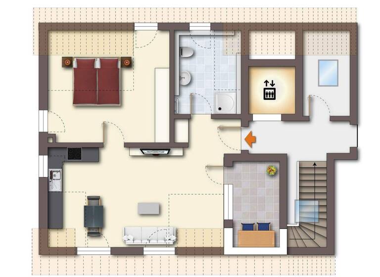 Wohnung zum Kauf provisionsfrei 389.100 € 2 Zimmer 57,6 m² 2. Geschoss Franzosenweg 2 Tennenlohe Erlangen 91058