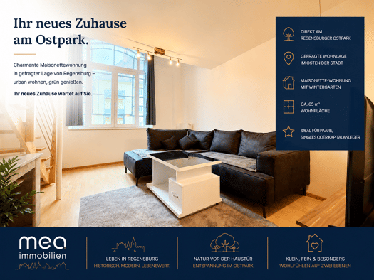 Wohnung zum Kauf 209.000 € 1,5 Zimmer 42,9 m² Kasernenviertel Regensburg 93053