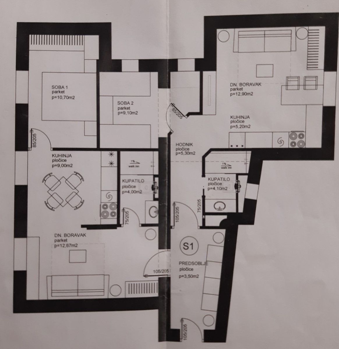 Wohnung zum Kauf 420.000 € 2 Zimmer 74 m²<br/>Wohnfläche 3.<br/>Geschoss Grad