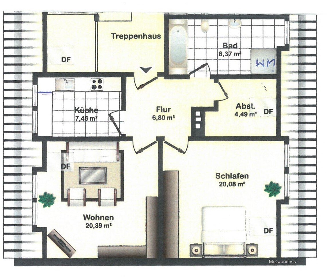 Wohnung zur Miete 380 € 2 Zimmer 68 m²<br/>Wohnfläche Eversen Bergen 29303