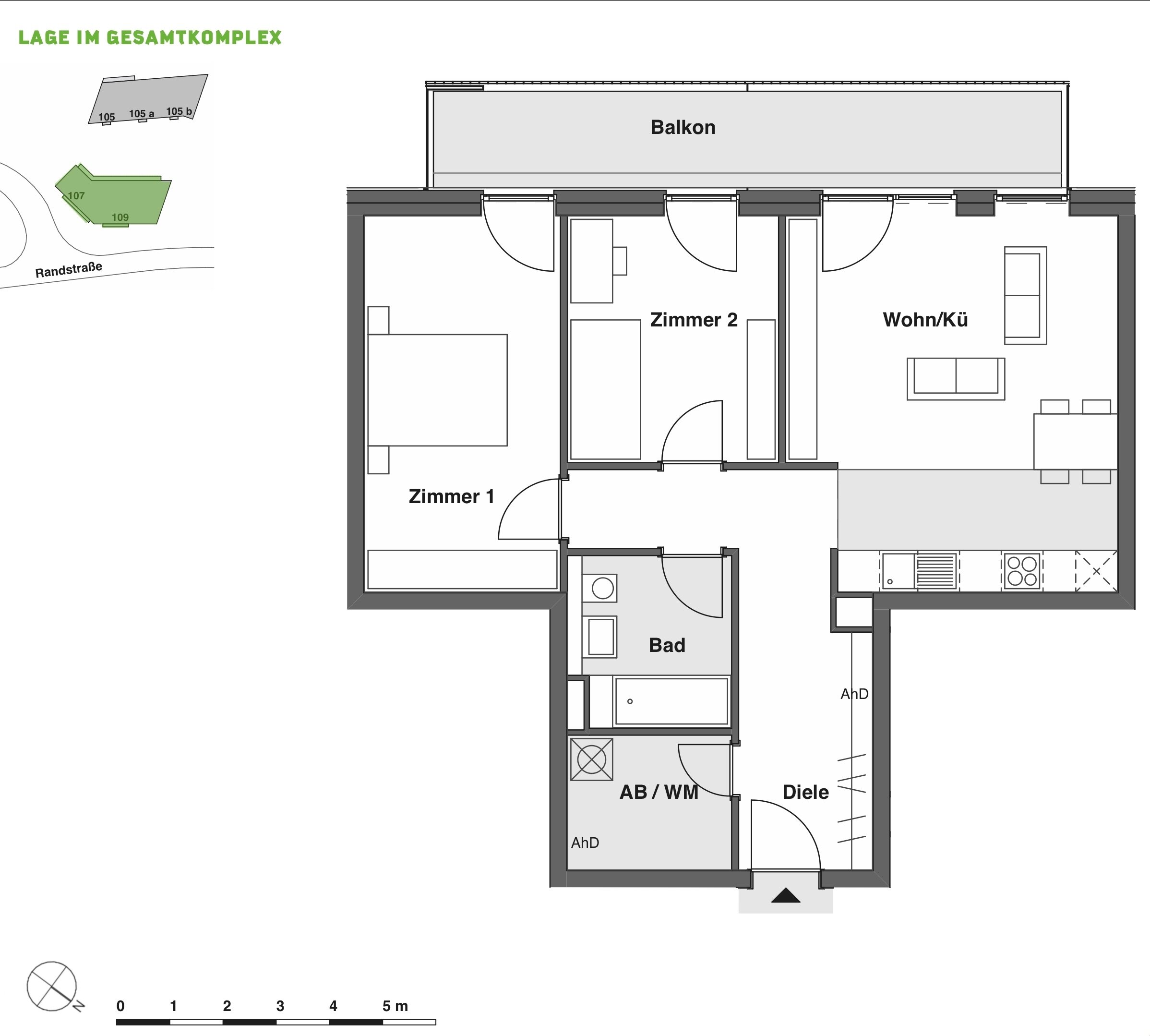 Wohnung zur Miete 1.785 € 3 Zimmer 81,4 m²<br/>Wohnfläche 5.<br/>Geschoss ab sofort<br/>Verfügbarkeit Randstr. 109 Stellingen Hamburg 22525