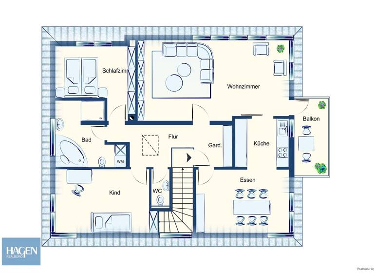Wohnung zum Kauf 475.000 € 4 Zimmer 98 m² 1. Geschoss Bäumlestraße 6 Höchst 6973