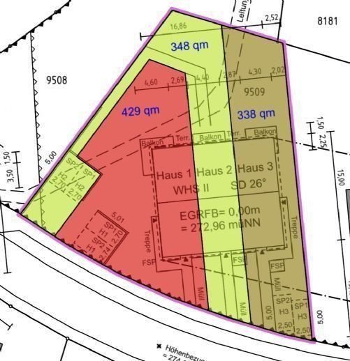 Reihenmittelhaus zur Versteigerung 249.000 € 335 m²<br/>Grundstück Auf der Röte Müllheim Müllheim 79379