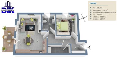 Wohnung zum Kauf 330.000 € 2 Zimmer 55,3 m² Schnelsen Hamburg 22457