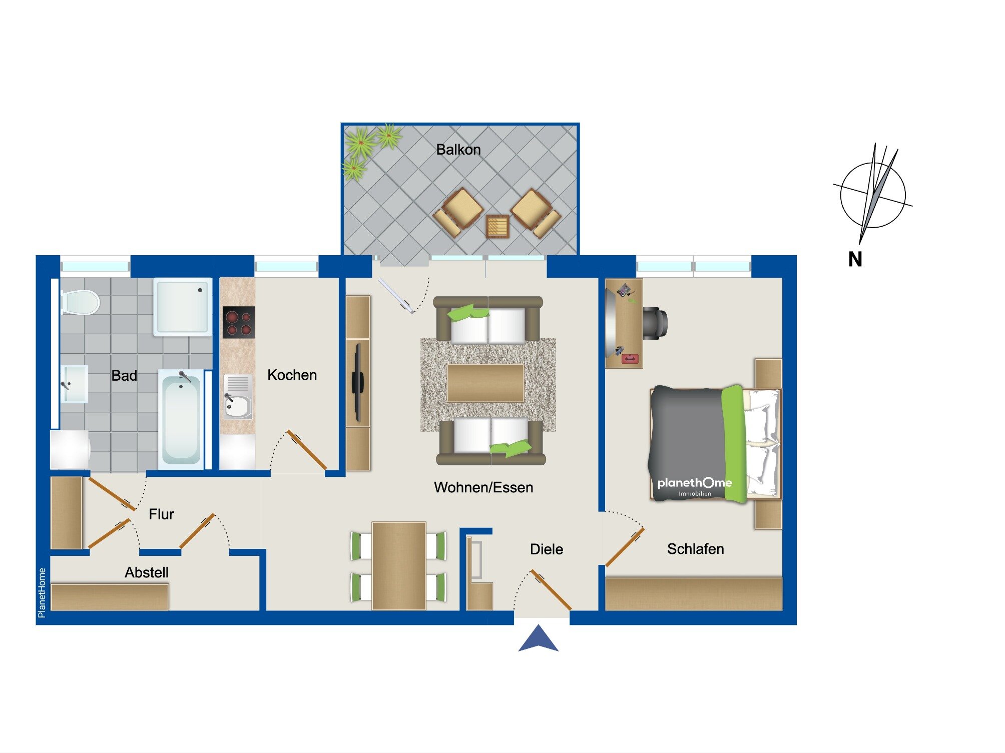 Wohnung zum Kauf 249.000 € 2 Zimmer 69,2 m²<br/>Wohnfläche Eickelborn Lippstadt 59556