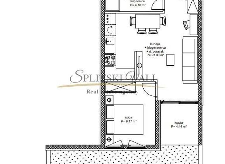 Studio zum Kauf 253.000 € 1 Zimmer 66 m² Split