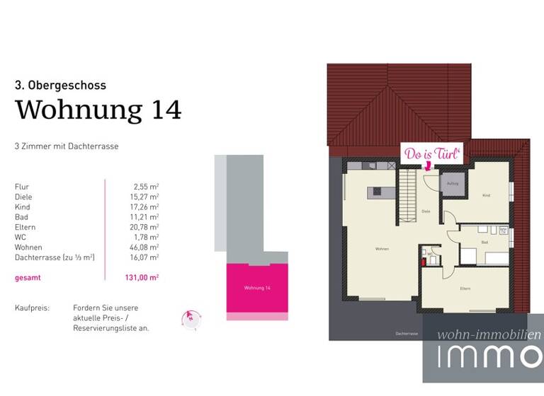 Penthouse zum Kauf provisionsfrei 839.000 € 3 Zimmer 131 m²<br/>Wohnfläche ab sofort<br/>Verfügbarkeit Schrobenhausen Schrobenhausen 86529