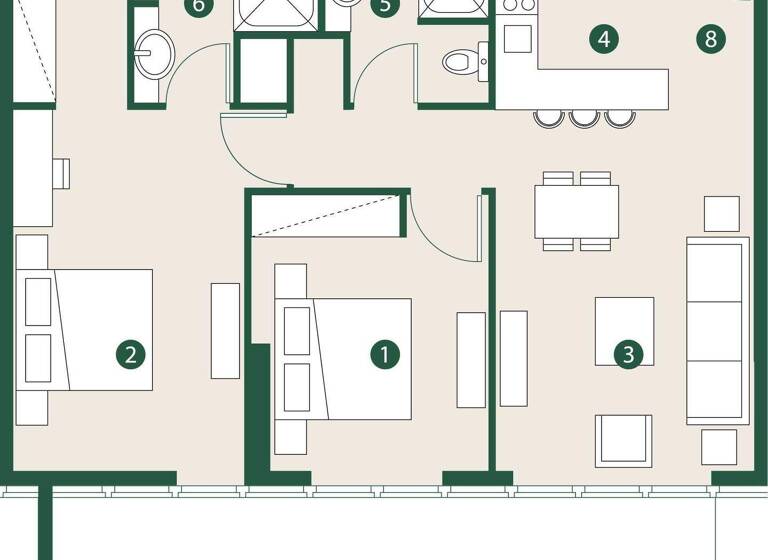Wohnung zum Kauf provisionsfrei 379.994 € 3 Zimmer 103,2 m² Dubai 00000